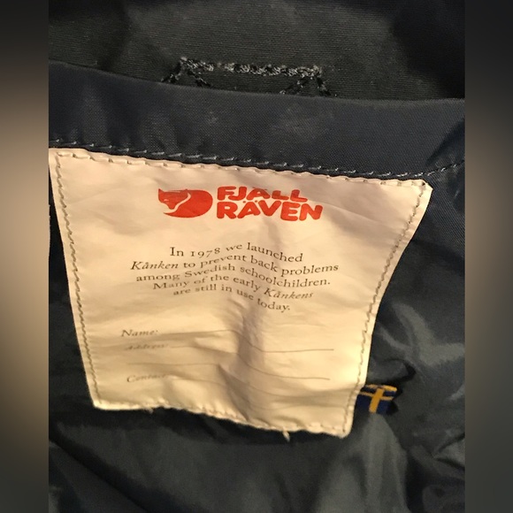 FJALLRAVEN KANKEN Mini Backpack Blue Pre owned very good condition - Picture 7 of 8